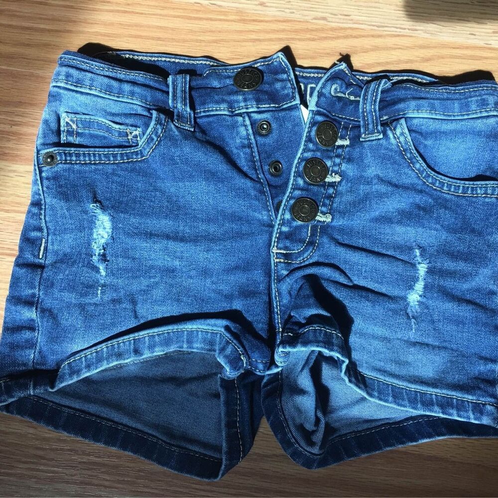 Justice Girls Jeans Stretchy  Denim Shorts Size 10
